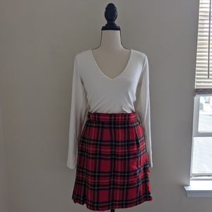 Abercrombie Ribbed Cream Bodysuit